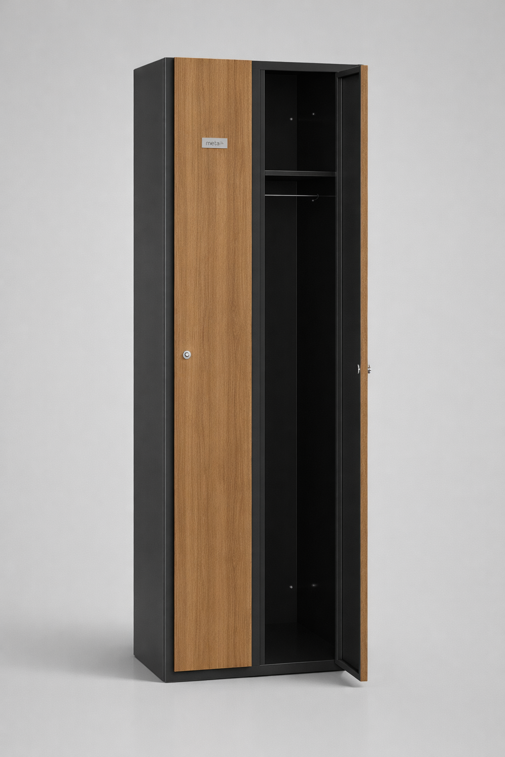 Mitarbeiterspind Cabinet ubraniowa Sum 320 Wst - drzwi z okleiną - DĄB - geordnete persönliche Aufbewahrung und einen