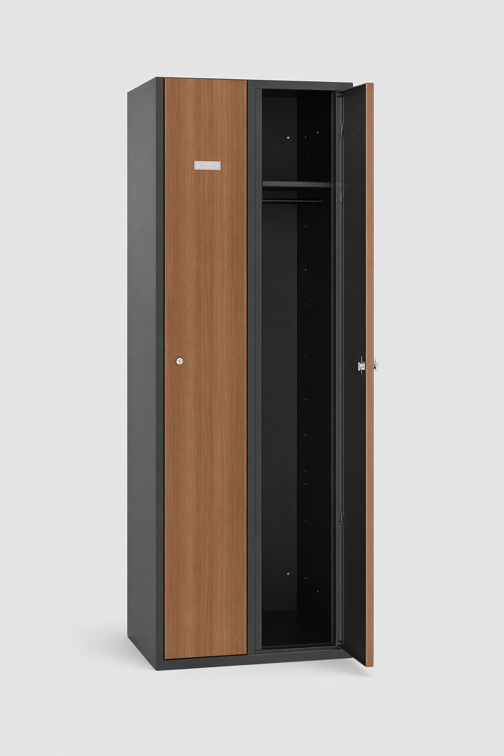 Mitarbeiterspind Cabinet ubraniowa Sum 320 Wst - drzwi z okleiną - ORZECH WŁOSKI - geordnete persönliche Aufbewahrung und einen