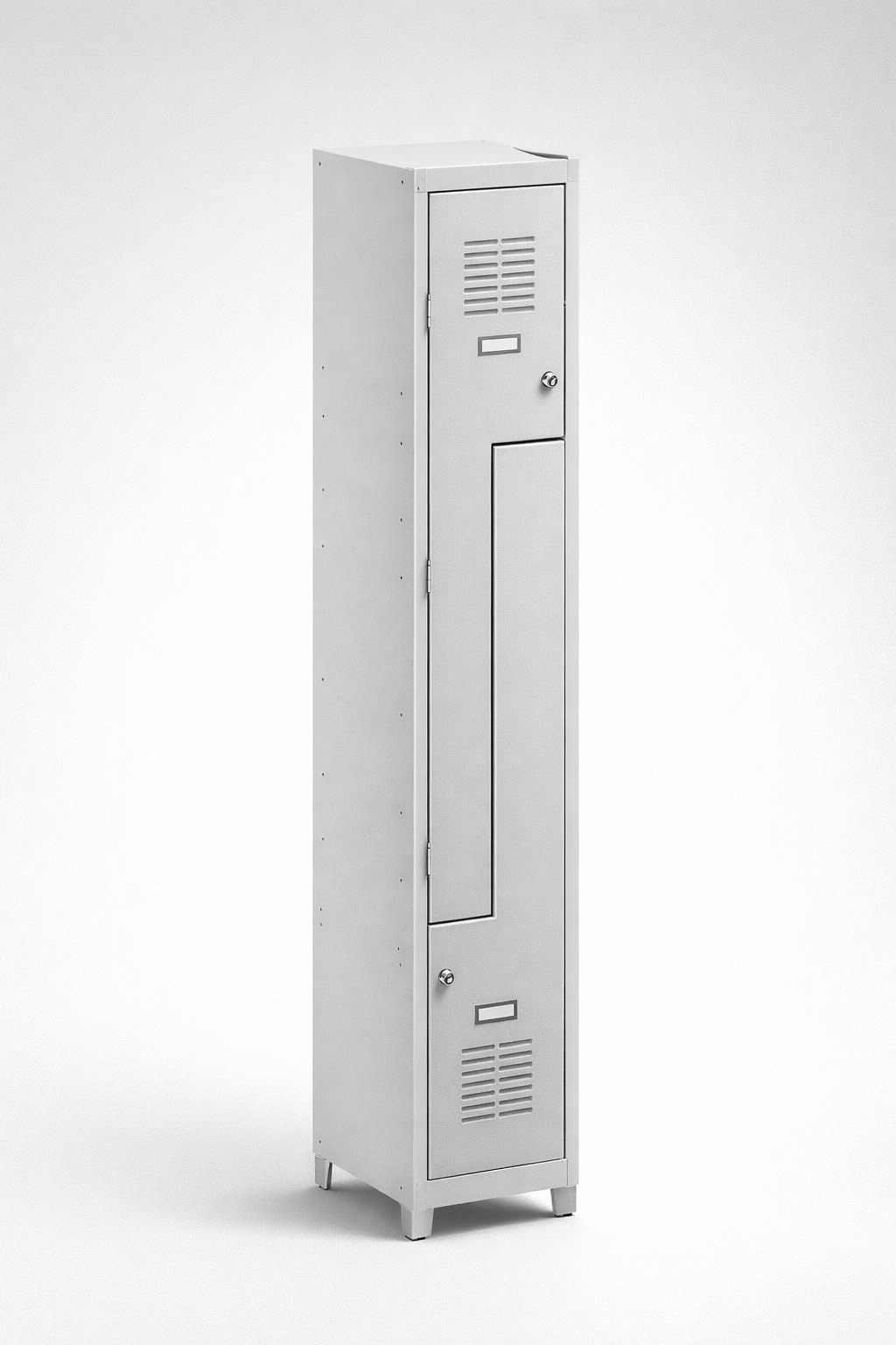 L-förmiger Mitarbeiterspind Sul 31 W lx - die effiziente Nutzung der Umkleidefläche bei voller