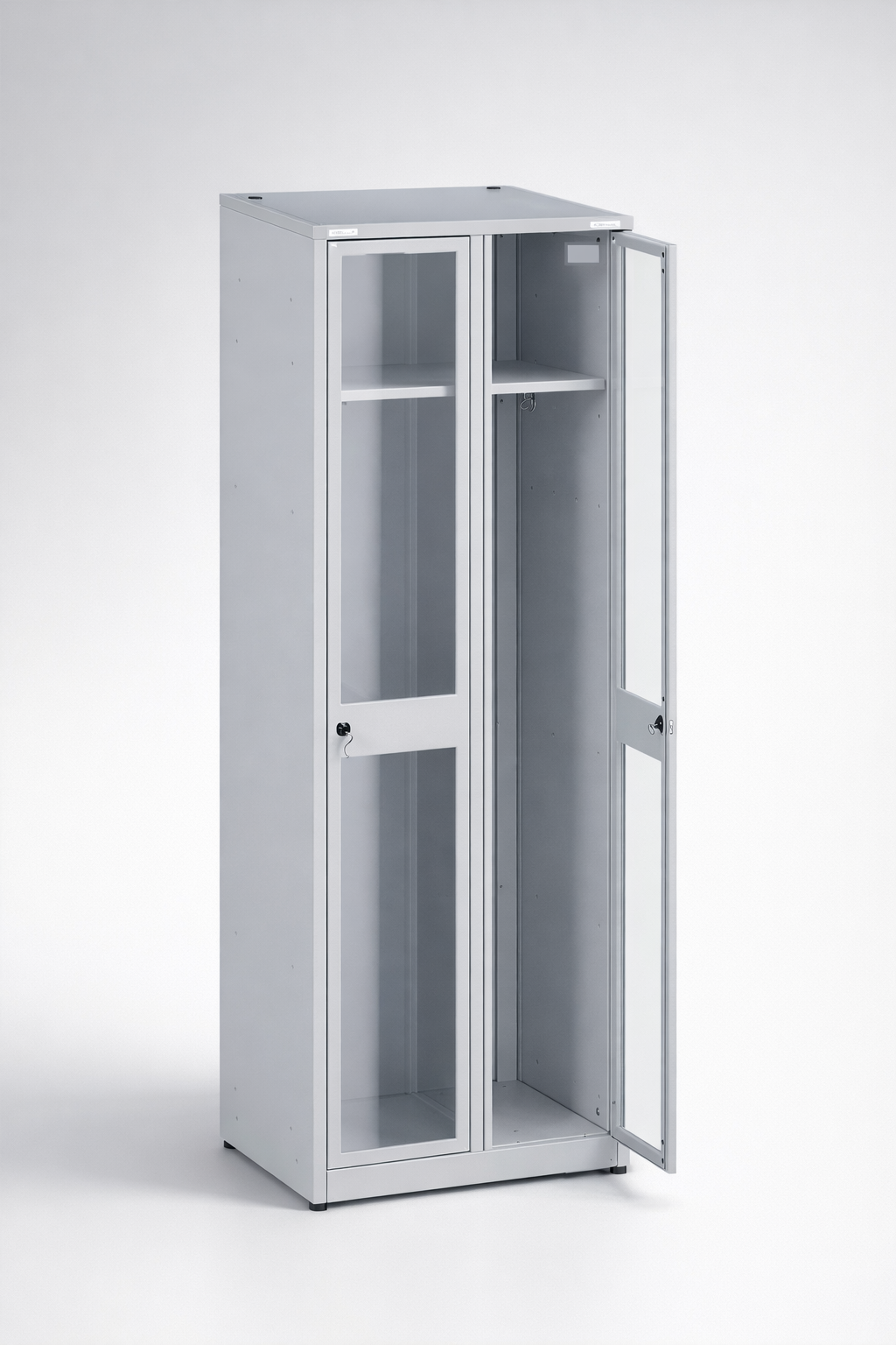 Schrank mit Plexiglastüren MSum 320 - visuelle Kontrolle des Inhalts bei gleichzeitig