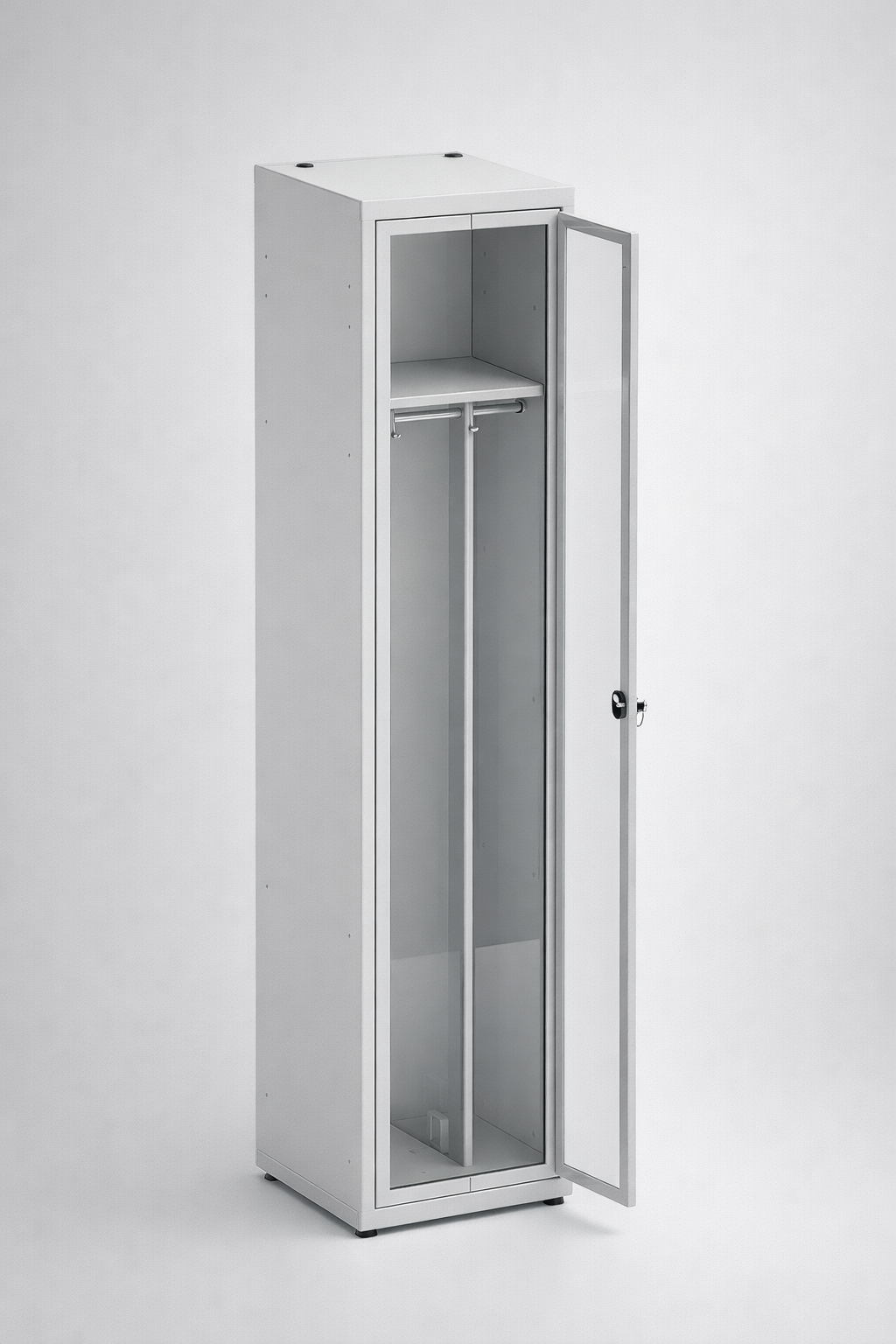 Schrank mit Plexiglastüren MSum 410 - visuelle Kontrolle des Inhalts bei gleichzeitig