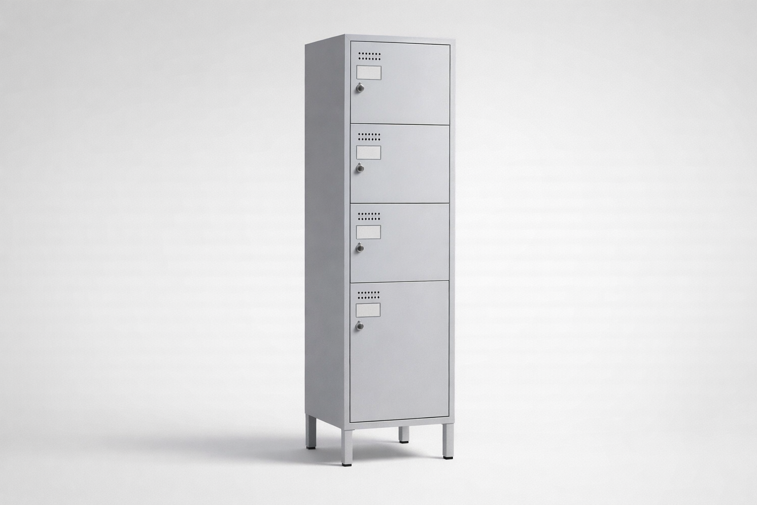 Schrank mit Plexiglastüren MSus 314 – auf Füßen - visuelle Kontrolle des Inhalts bei gleichzeitig