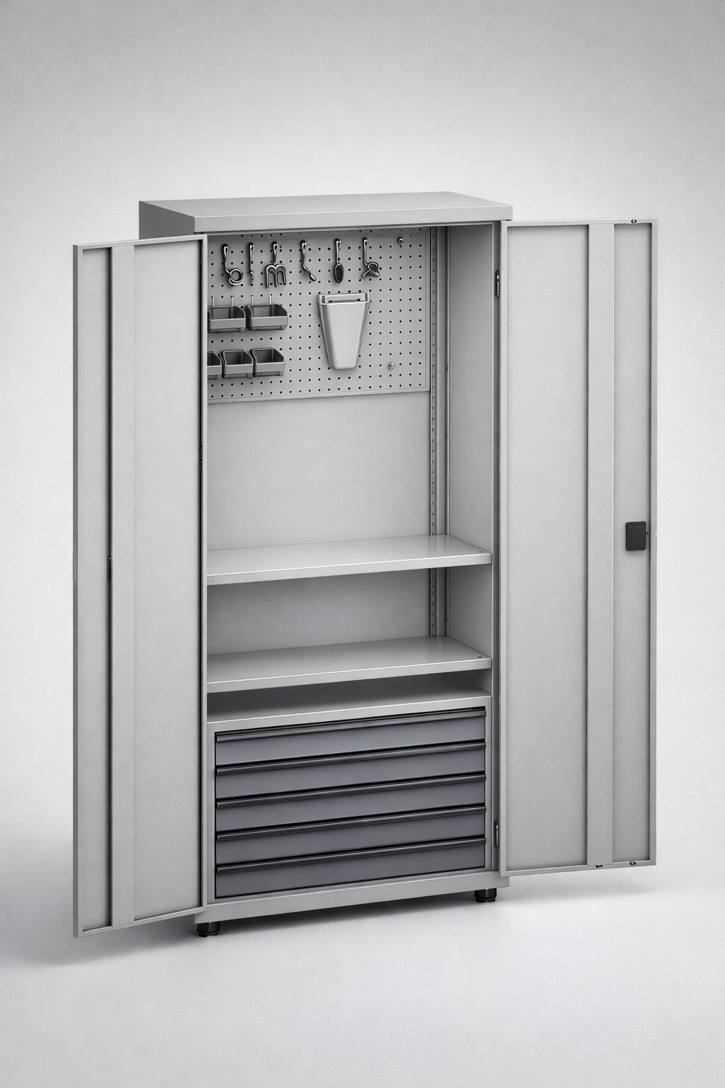 Werkstattschrank MSW210/5-17 - die Organisation von Werkzeugen, Komponenten und