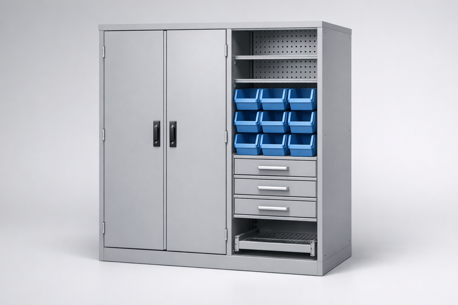 Werkstattschrank Pojemnik warsztatowy S3/h63 - WYSOKI - die Organisation von Werkzeugen, Komponenten und